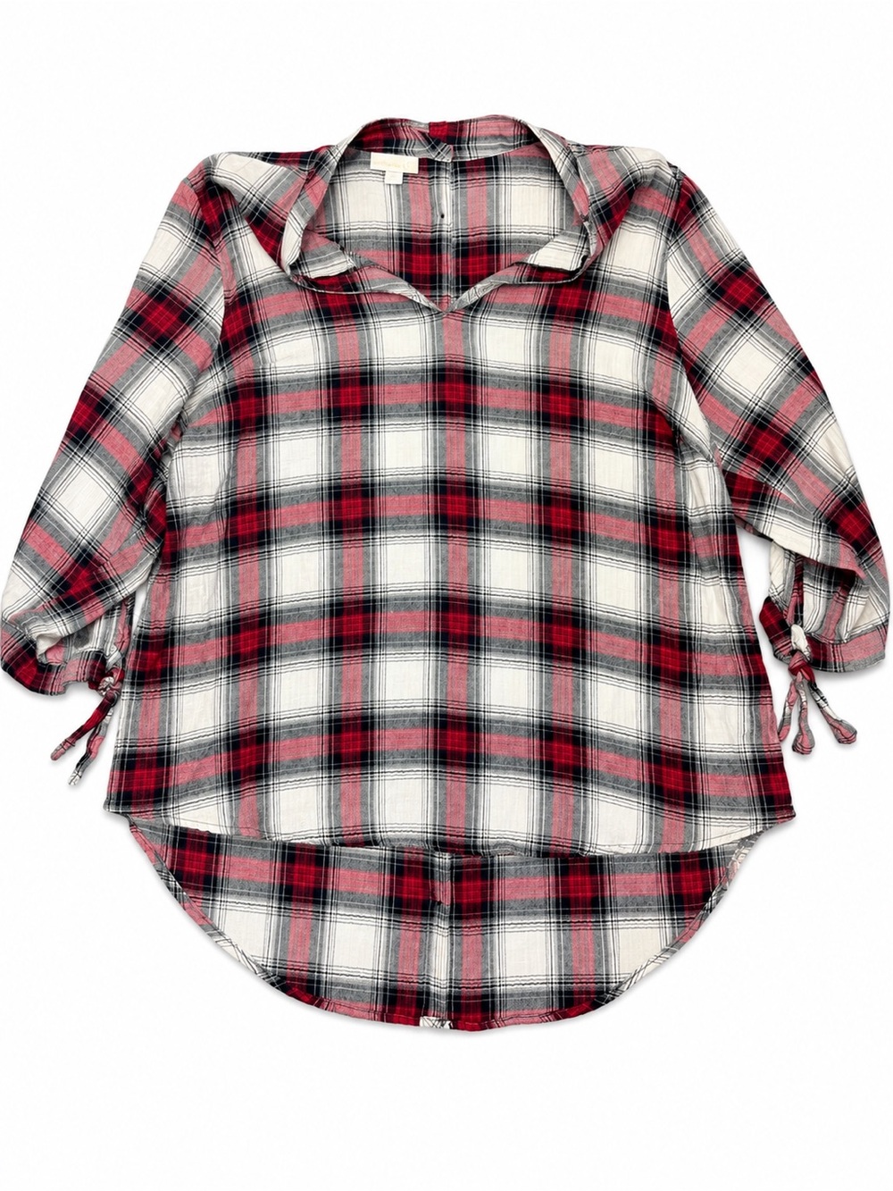 Westport Red and Black Plaid Tunic 2X